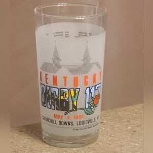 1991 Kentucky Derby Glass - Collectible - Flawless Condition
